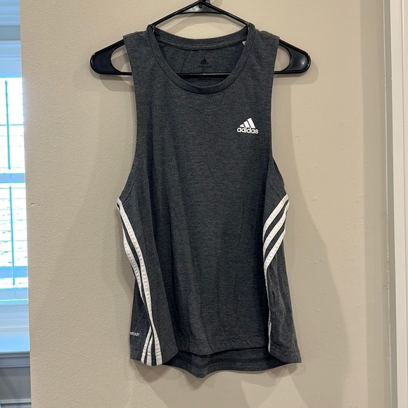 Adidas gray and white tank top- XL - Picture 1 of 6